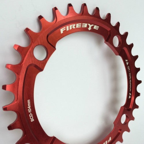 FIREEYE FE N-W CHAIN RING 32T RED - Bike technics