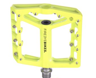 FIREEYE BROIL PEDAL CROMOLY AXLE YELLOW - Bike technics