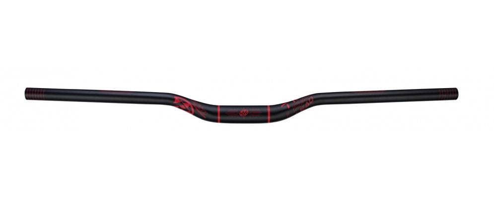 Reverse Handlebar Lead 770mm 31.8mm 25mm Rise BLACK/RED