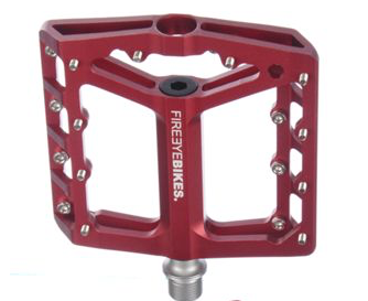 FIREEYE BROIL PEDAL CROMOLY AXLE RED - Bike technics