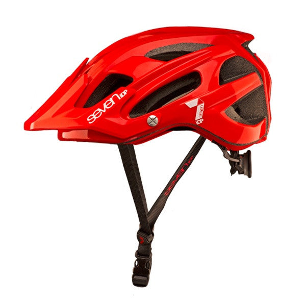 7IDP M4 HELMET GLOSS RED/WHITE L/XL - Bike technics