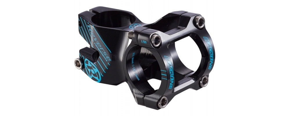 Reverse Stem Black One Enduro 50mm 31.8mm FLAT BLACK/BLUE