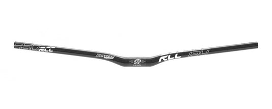 Reverse Handlebar RCC 750mm 31.8mm 20mm Rise GLOSSY CARBON BLACK/WHITE