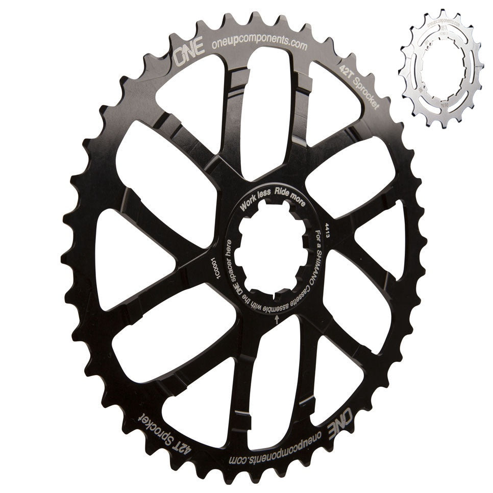 OneUp Components Cassette Cog 42T + 16T BLACK