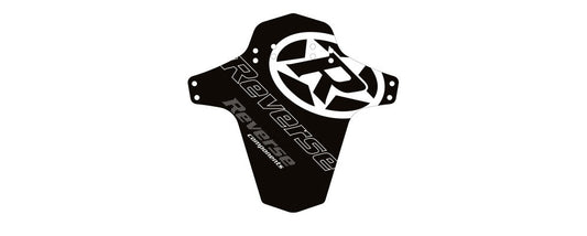 REVERSE MUD GUARD-REVERSE LOGO BLACK/WHITE - Bike technics