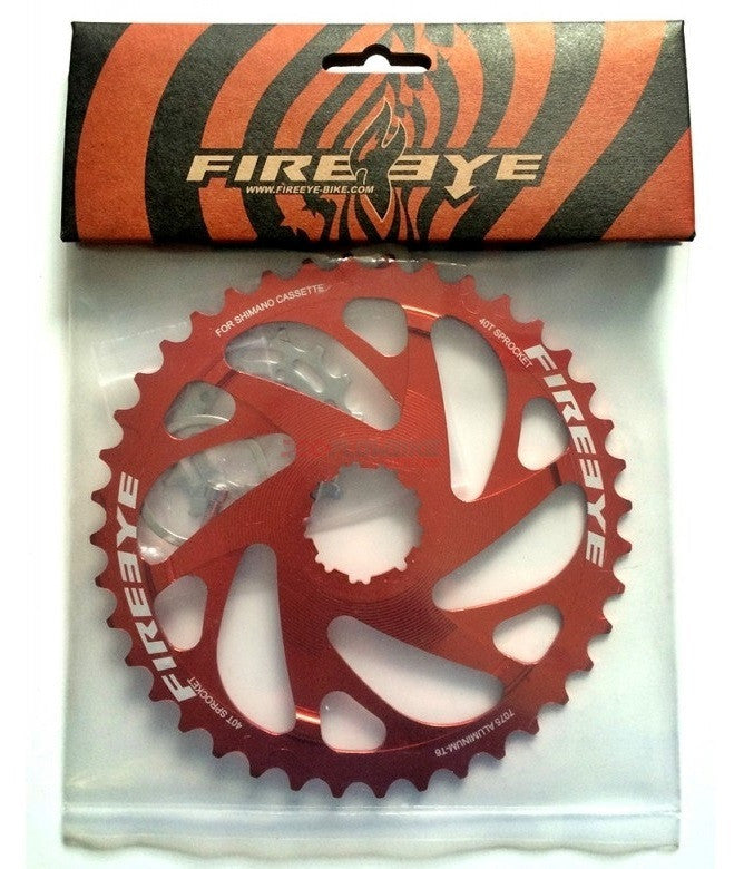 FIREEYE EF 40T SM SPROCKET RED - Bike technics