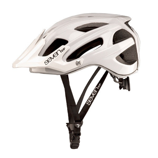 7IDP M4 HELMET GLOSS WHITE/BLACK L/XL - Bike technics