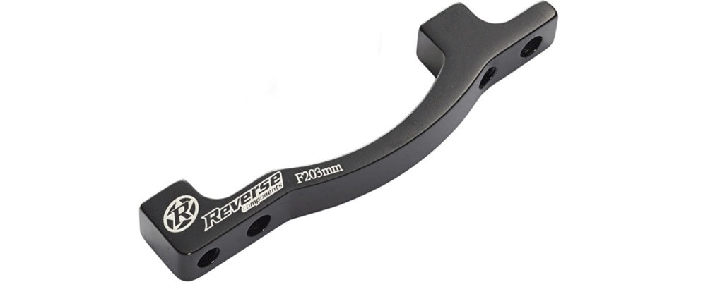 Reverse Disc Brake Adaptor POST to POST 203mm BLACK