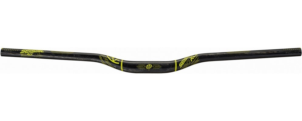 Reverse Handlebar Seismic RCC 790 31.8mm 25mm Rise CARBON BLACK/YELLOW