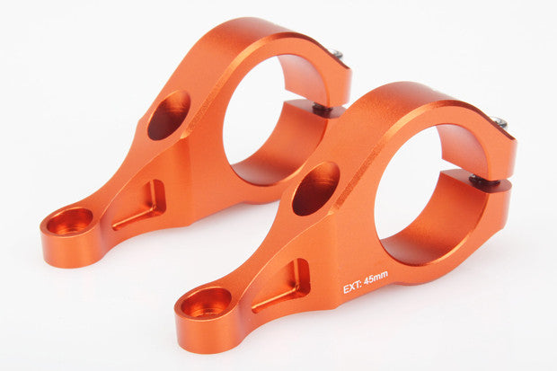 FIREEYE FANGS STEM 31.8 45MM ORANGE - Bike technics