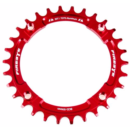 FIREEYE FE N-W CHAIN RING 30T RED - Bike technics
