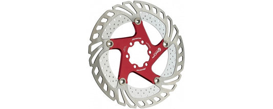 REVERSE DISC ROTOR AIRCON 180MM RED - Bike technics