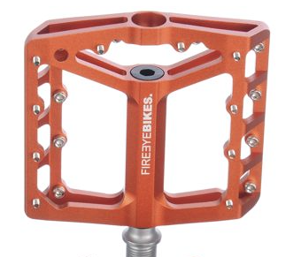 FIREEYE BROIL PEDAL CROMOLY AXLE ORANGE - Bike technics