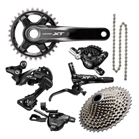 SHIMANO XTM8000 GROUPSET WITH BRAKE AND ROTOR - Bike technics