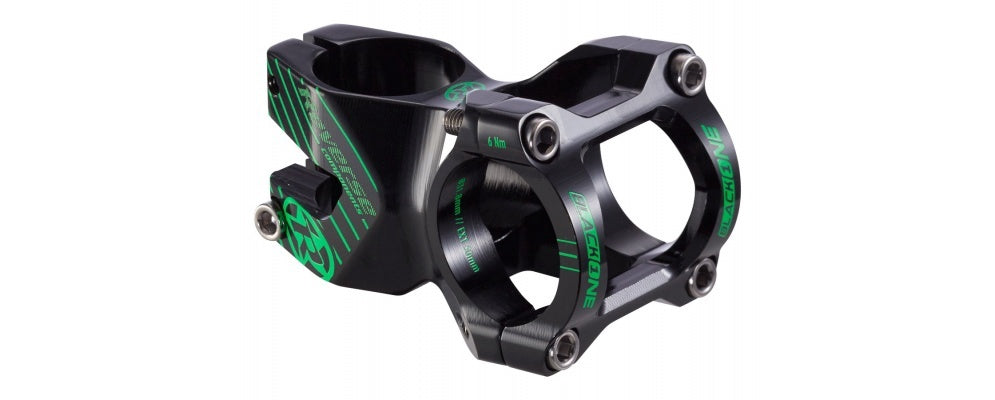 Reverse Stem Black One Enduro 50mm 31.8mm FLAT BLACK/GREEN