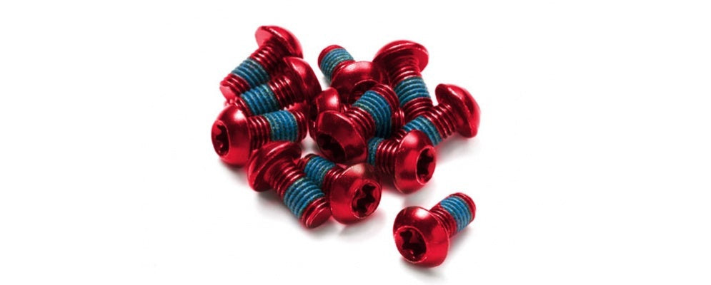 Reverse Rotor Bolt Set 12pcs RED