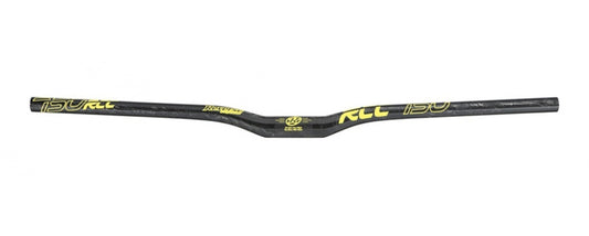Reverse Handlebar RCC 750 31.8mm 20mm Rise GLOSSY DIFFUSED CARBON YELLOW